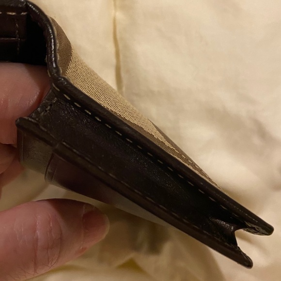 Mens COACH Wallet Business Credit Card Bifold Logo - Picture 5 of 11